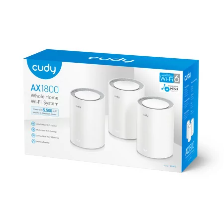Mesh Cudy System - AX1800 - M1800 - Dual-Band Wi-Fi 6 - Pack 3 Units