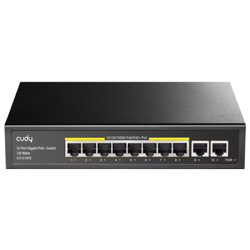 Cudy Switch - 10 Gigabit Ports - UnManaged - GS1010PE