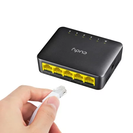 Switch Cudy - 5 Portas Gigabit - UnManaged - GS105D|Cudy|6971690790097