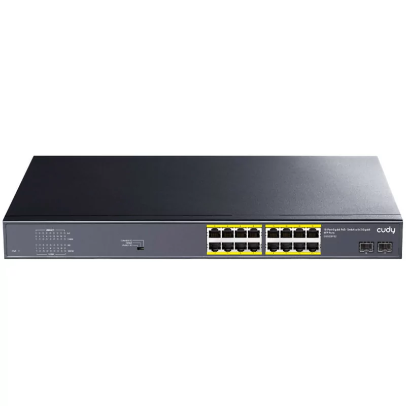 Switch Cudy - 16 Portas Gigabit - UnManaged PoE+ SFP|Cudy|6971690791131 Switch Cudy - 16 Portas Gigabit - UnManaged PoE+ SFP|Cudy|6971690791131