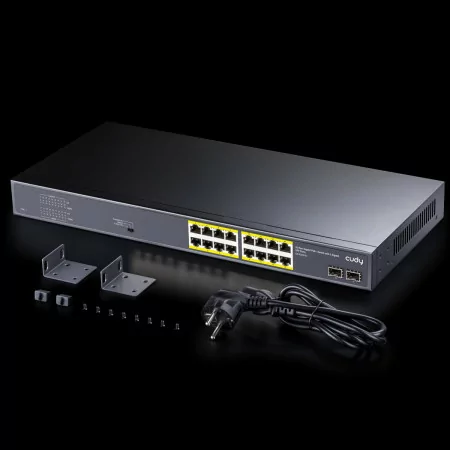 Cudy Switch - 16 Gigabit Ports - UnManaged PoE+ SFP