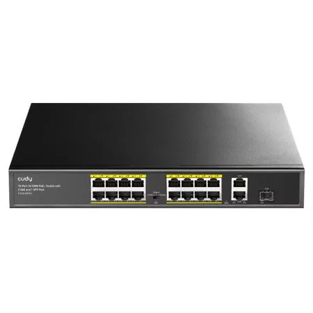 Switch Cudy - 16 Ports 10/100 Mbps - UnManaged - Poe+ SFP - FS1018PS1