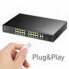 Switch Cudy - 16 Ports 10/100 Mbps - UnManaged - Poe+ SFP - FS1018PS1