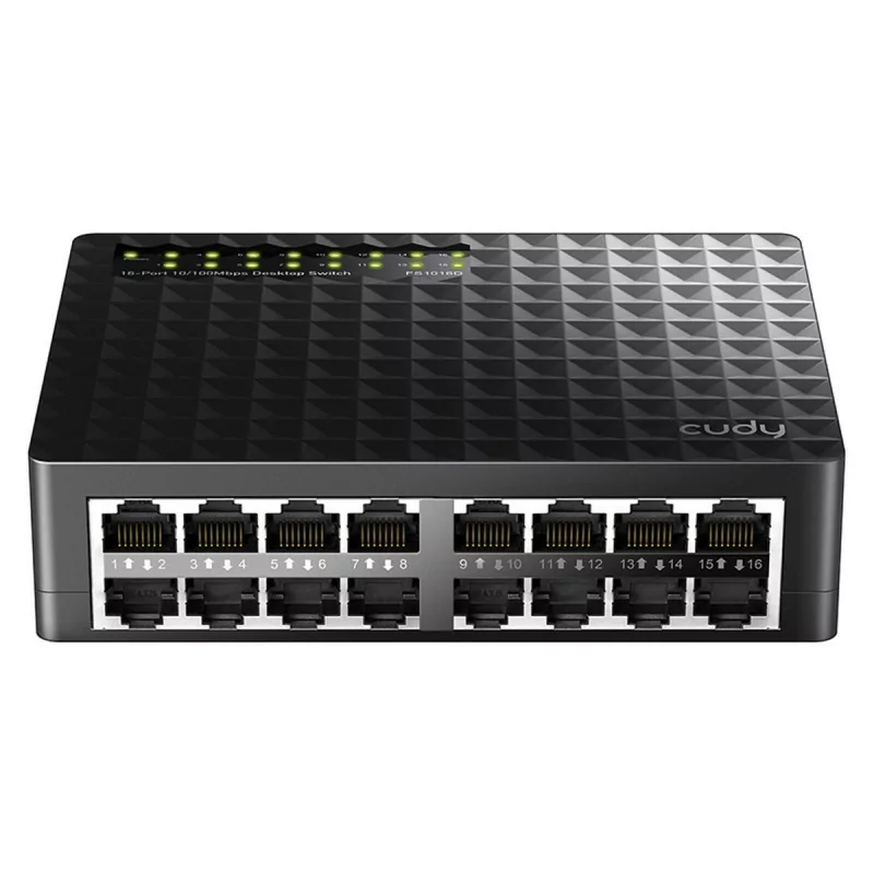 Switch Cudy - 16 Portas 10/100 Mbps - UnManaged - FS1016D|Cudy|6971690792787 Switch Cudy - 16 Portas 10/100 Mbps - UnManaged - FS1016D|Cudy|6971690792787