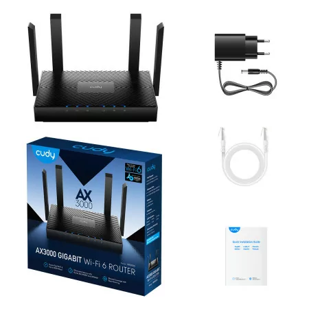 Router Cudy - AX3000 - Dual-Band Wi-Fi 6 - Mesh - WR3000
