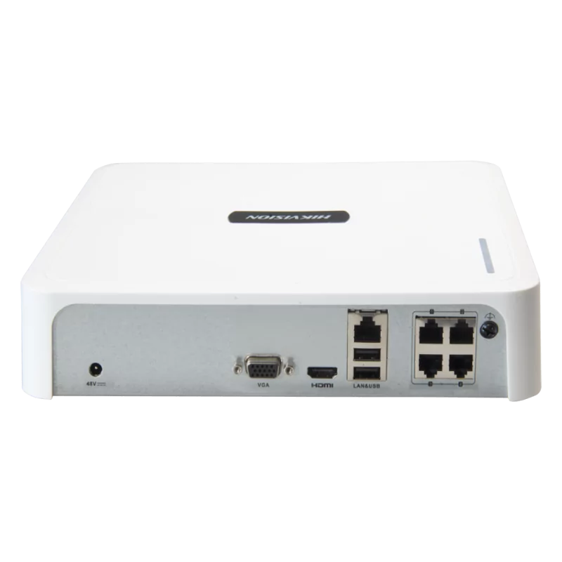 Hikvision Video Surveillance Kit - Pack - 4 Surveillance Cameras HWI-B121H-M - Full HD PoE Recorder HWN-2104H-4P