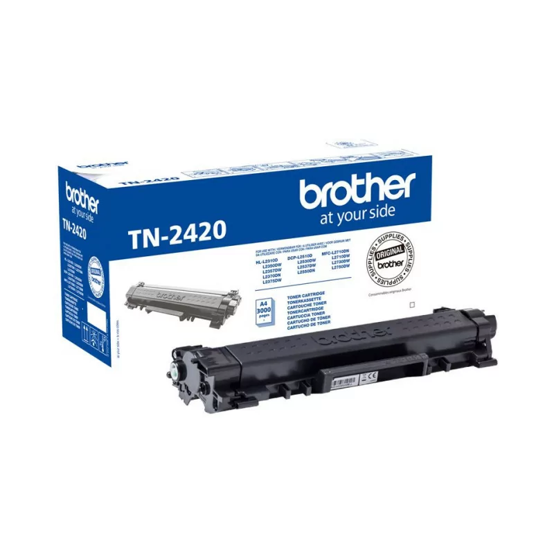 Toner Brother - Preto - 3000 Páginas - TN-2420|Brother|4977766779494 Toner Brother - Preto - 3000 Páginas - TN-2420|Brother|4977766779494