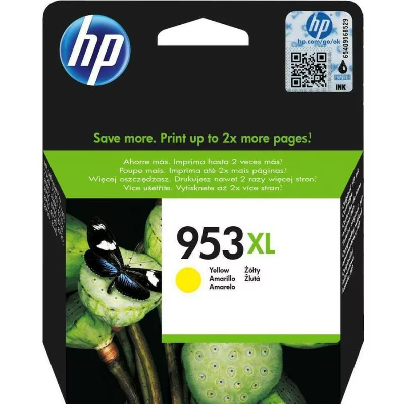HP Ink Cartridge - 953 XL Yellow - 1450 Pages - F6U18AE HP Ink Cartridge - 953 XL Yellow - 1450 Pages - F6U18AE