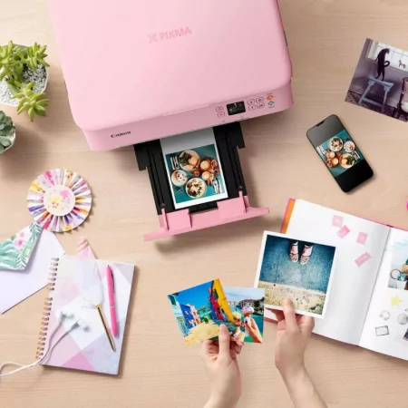 Multifunción fotográfica canon pixma ts5352a wifi/ dúplex/ rosa