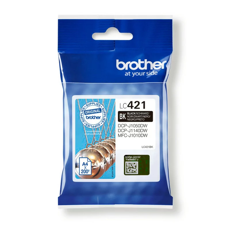 Tinteiro Brother - Preto - 200 Páginas - LC421|Brother|4977766810364 Tinteiro Brother - Preto - 200 Páginas - LC421|Brother|4977766810364