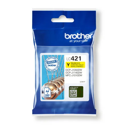 Tinteiro Brother - Amarelo - 200 Páginas - LC421|Brother|4977766810395