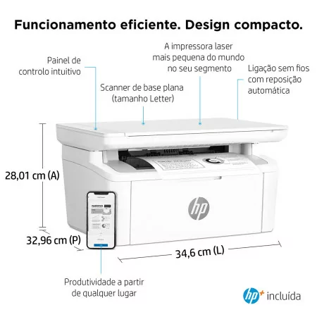 HP Printer - Multifunction - Monochrome - Wireless - M140we
