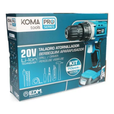 Koma Tools Pro Series Drill Kit + 71 Accessories - 20V - 08375
