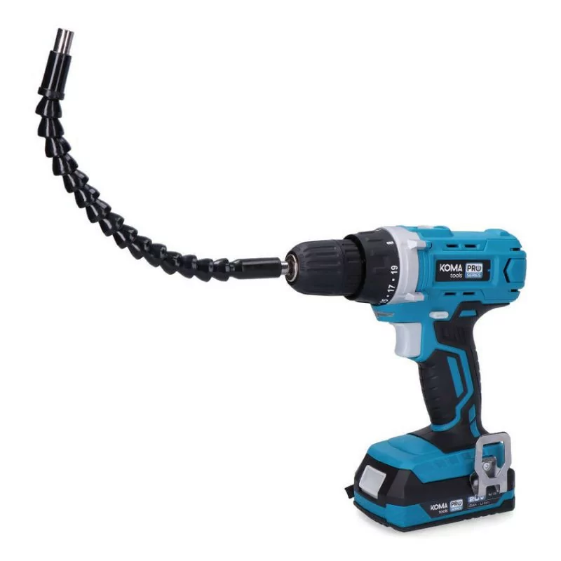 Kit Taladro Koma Tools Pro Series + 40 Accesorios - 20v
