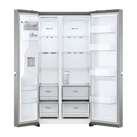 LG Side by Side Fridge - 635L - No Frost - Shiny Steel - GSLV71PZTD