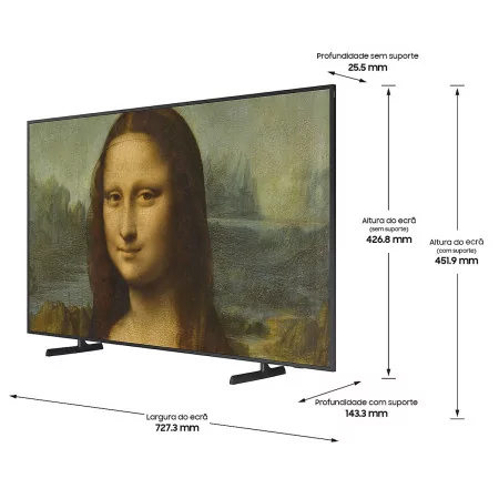 Smart TV Samsung 32 QLED - The Frame - TQ32LS03CBUXXC