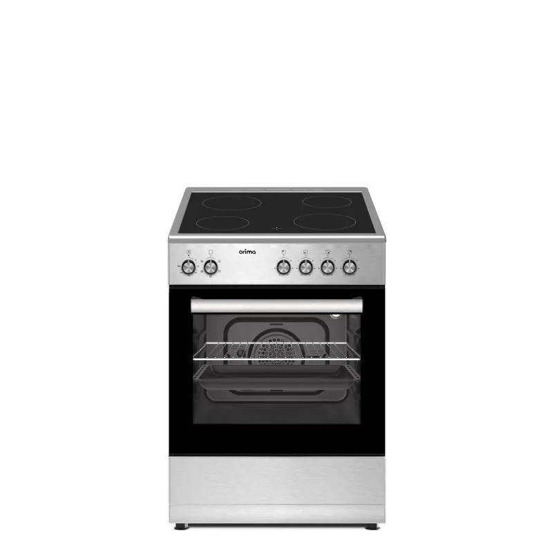 Fogão Vitrocerâmico Orima OR-647-VIT (4 Zonas - 56L - Classe A - Inox - Eléctrico) Fogão Vitrocerâmico Orima OR-647-VIT (4 Zonas - 56L - Classe A - Inox - Eléctrico)
