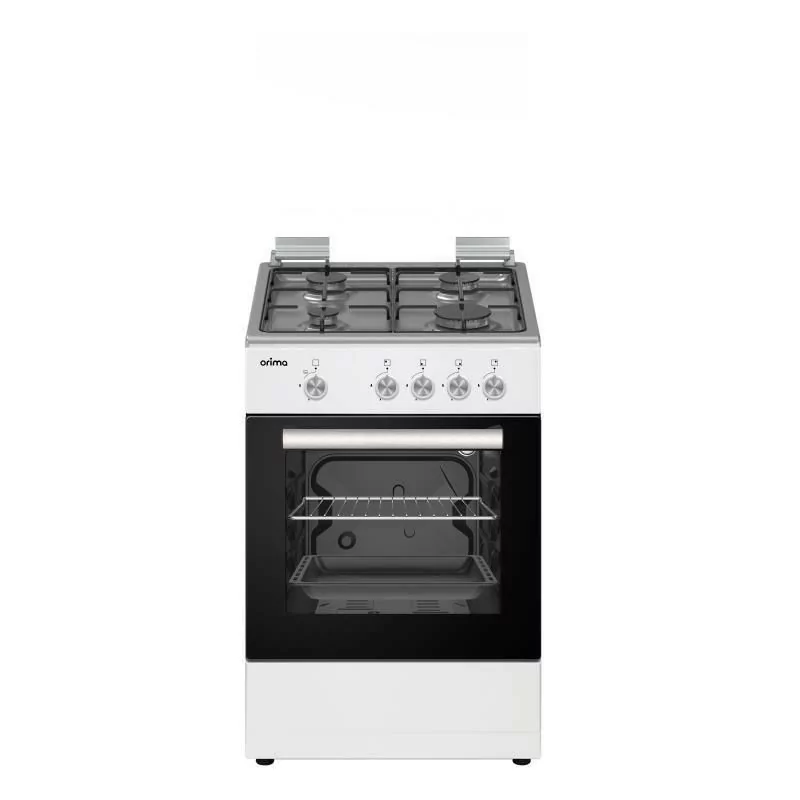 Orima Gas Stove - Total Safety - 4 Zones - White - OR-445-W