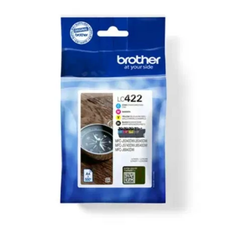 Pack 4 Tinteiros Brother - Tricolor + Preto - 550 Páginas - LC422VAL|Brother|4977766816793