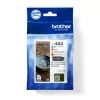 Pack 4 Tinteiros Brother - Tricolor + Preto - 550 Páginas - LC422VAL|Brother|4977766816793