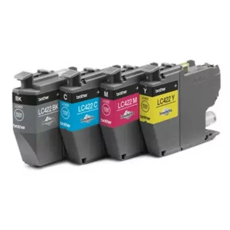 Pack 4 Tinteiros Brother - Tricolor + Preto - 550 Páginas - LC422VAL|Brother|4977766816793