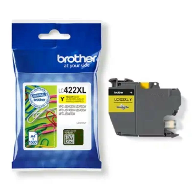 Tinteiro Brother - Amarelo - 1500 Páginas - LC422XLY|Brother|4977766815611 Tinteiro Brother - Amarelo - 1500 Páginas - LC422XLY|Brother|4977766815611