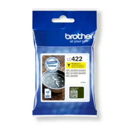 Tinteiro Brother - Amarelo - 550 Páginas - LC422Y|Brother|4977766815574
