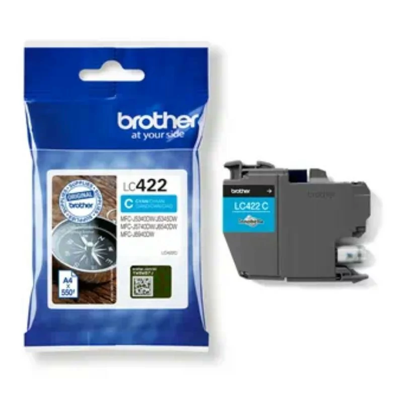 Tinteiro Brother - Azul - 550 Páginas - LC422C|Brother|4977766815550 Tinteiro Brother - Azul - 550 Páginas - LC422C|Brother|4977766815550
