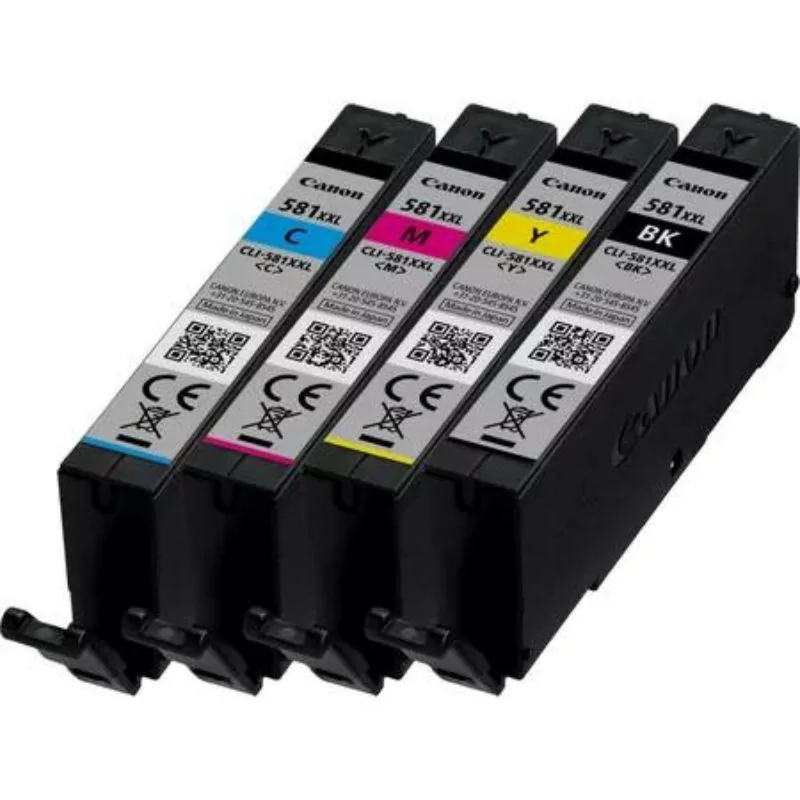 Pack 4 Tinteiros Canon - Tricolor + Preto - 11,7 ml - 1998C005||8714574652184