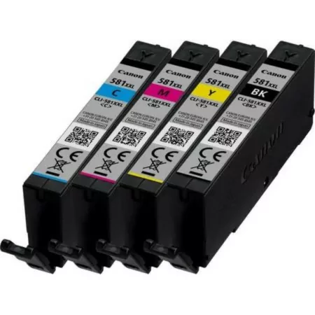 Pack 4 Tinteiros Canon - Tricolor + Preto - 11,7 ml - 1998C005||8714574652184