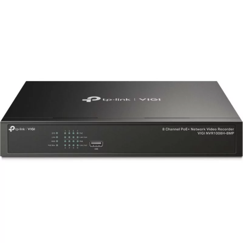 TP-Link Recorder - 8 PoE Channels - 4k - VIGI NVR1008H-8MP