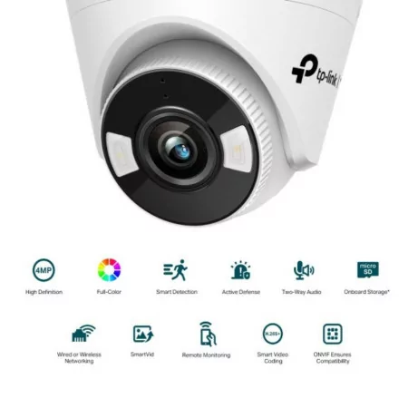 Câmara TP-Link - 4MP - 2.8mm - Full Color Turret PoE / 12V DC - VIGI C440|TP-Link|4897098688649