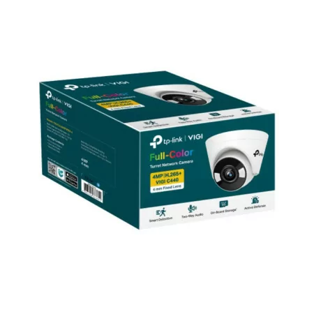 Câmara TP-Link - 4MP - 2.8mm - Full Color Turret PoE / 12V DC - VIGI C440|TP-Link|4897098688649