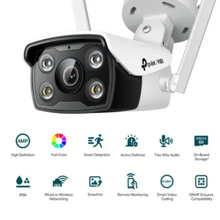 Câmara Bullet TP-Link - 4mm - 4MP - IR 30m - IP66 - VIGI C340-W|TP-Link|4897098683675
