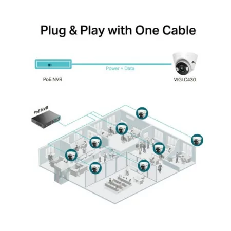 Câmara Turret TP-Link - 4mm - 3MP - IR 30m - VIGI C430|TP-Link|4895252501704