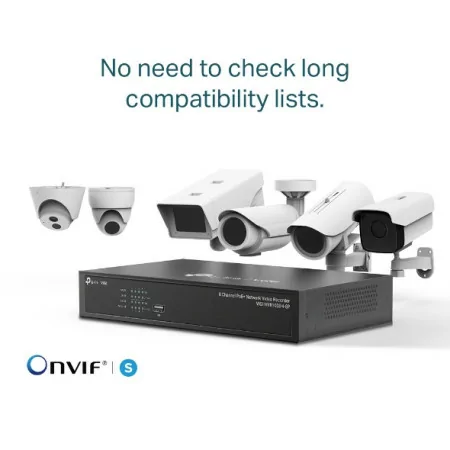 TP-Link Recorder - 8 PoE Channels - VIGI NVR1008H-8P