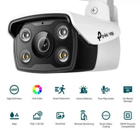 Câmara Bullet TP-Link - 6mm - 4MP - IR 30m - IP67 - VIGI C340|TP-Link|4897098688632