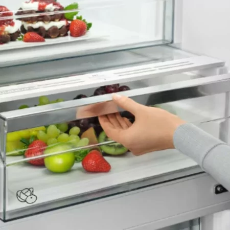 AEG Combined Refrigerator - 366L - No Frost - Class D - White - RCB736D7MW