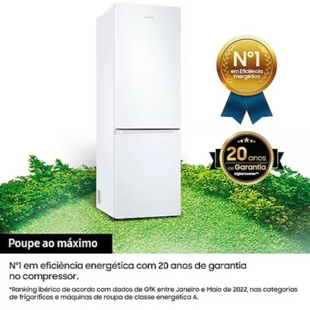 Frigorífico Combinado Samsung - 344L - No Frost / Wi-Fi / SpaceMax - Branco - RB34C600CWW|Samsung|8806095076775
