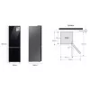Teka Combined Refrigerator - 344L - BeSpoke / No Frost / Wi-Fi - Black - RB34C7B5D22/EF