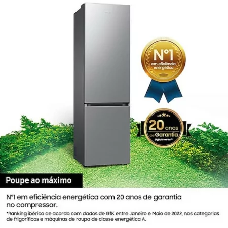 Frigorífico Combinado Samsung - 387L - No Frost / Twin Cooling / Space Max - Inox - RB38T607BS9/EF|Samsung|8806095078465