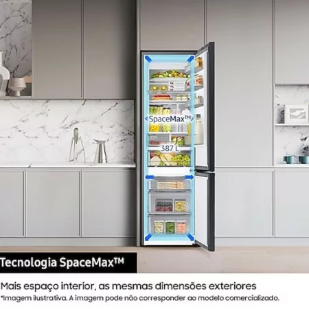 Frigorífico Combinado Samsung - 387L - No Frost / Twin Cooling / Space Max - Inox - RB38T607BS9/EF|Samsung|8806095078465