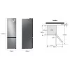 Samsung Combined Refrigerator - 387L - No Frost / Wi-Fi / Twin Cooling - Stainless Steel - RB38C607AS9/EF