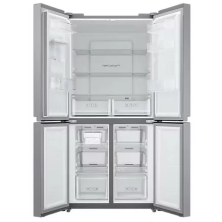 Frigorífico Side By Side Samsung - 488L - No Frost / Twin Cooling - Cinza Mate - RF48A401EM9/EF|Samsung|8806095057965
