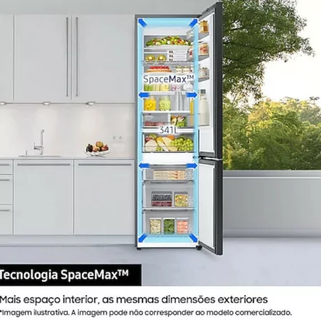 Frigorífico Combinado Samsung - 341L - No Frost / Wi-Fi / Space Max - Look Inox - RB34C632DSA/EF|Samsung|8806094989861