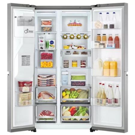 Frigorífico Side By Side LG - 635L - No Frost / Door Cooling+ / UVNano - Inox - GSLV91MBAD|LG|8806091270412