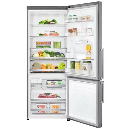 LG Refrigerator Combo - 461L - No Frost / Door Cooling+ / Wi-Fi - Shiny Steel - GBF567PZCMB