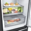 LG Combined Refrigerator - 384L - No Frost / DoorCooling+ - Black - GBB92MCB2