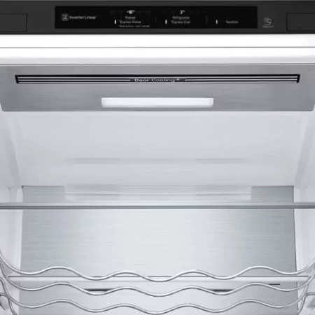 LG Combined Refrigerator - 384L - No Frost / DoorCooling+ - Black - GBB92MCB2