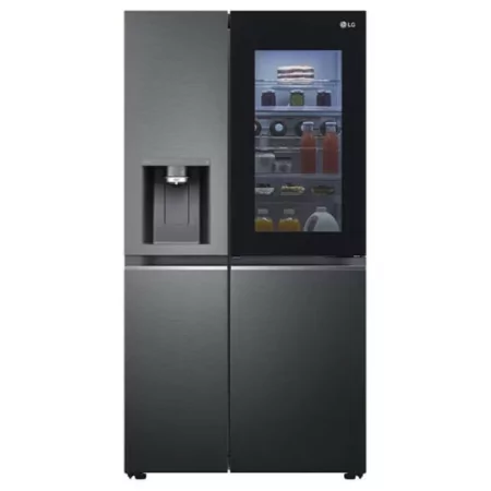 Frigorífico Side By Side LG - 635L - No Frost / InstaView™ / Door in Door™ - Matte Black - GSXV91MCAE|LG|8806091270320